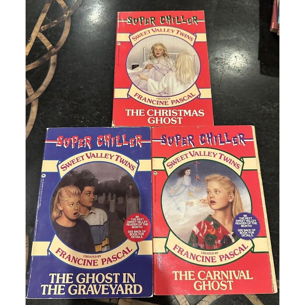 Sweet Valley Twins Super Chiller Books 1 2 3 Christmas Ghost In The Graveyard Ca
